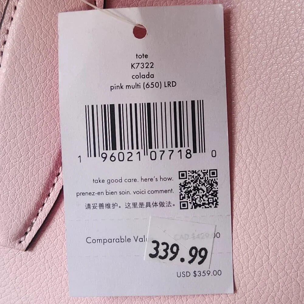 NWT Kate Spade Pineapple Colada Reversible Leather Tote With Matching Wristlet - Picture 3 of 15